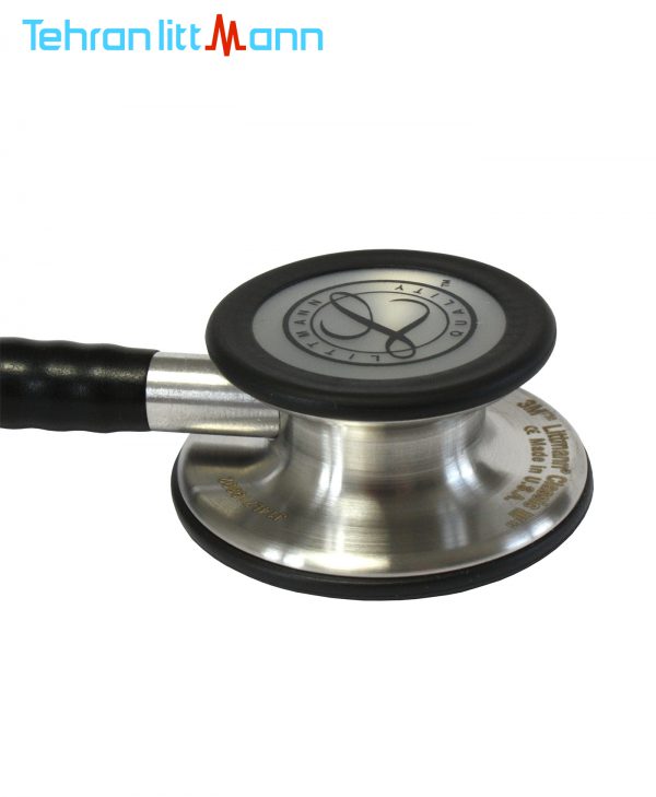 گوشی پزشکی لیتمن کلاسیک ۳ مشکی استیل ۵۶۲۰ چست پیس