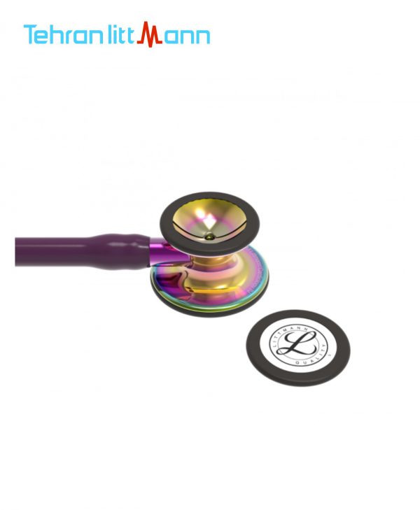 گوشی پزشکی لیتمن کاردیولوژی 4 بادمجانی صورتی رنگین‌کمانی پولیش 6239 بل سنتی