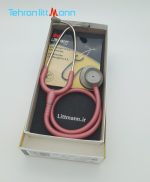 گوشی پزشکی لیتمن لایت ویت 2 SE رنگ صورتی آدامسی لایت باکس تصویر داخل جعبه Littmann Lightweight Pearl Pink 2456 Main Image in box
